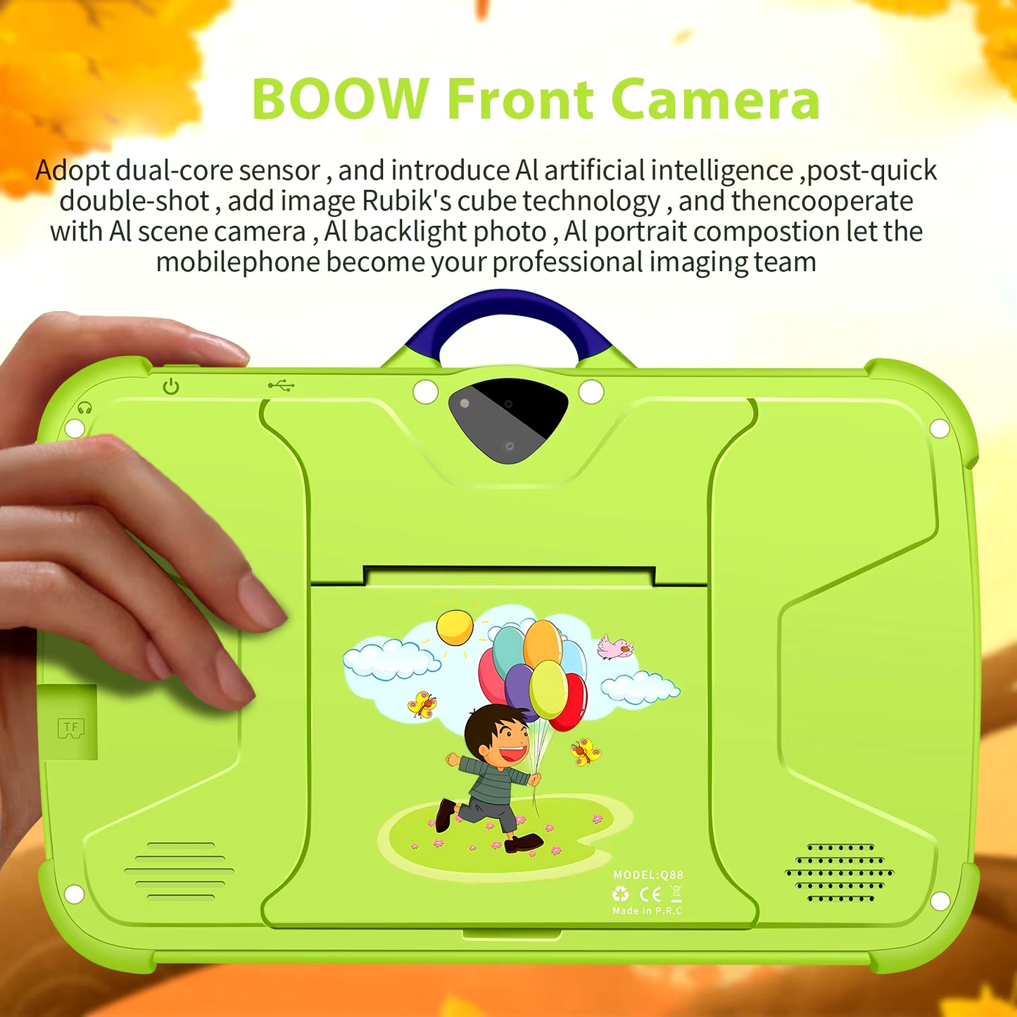 2024 New 5G Wifi 7 Inch Google Tablet for Children Learning Education Kids Tablets Quad Core 4GB RAM 64GB ROM Dual BOW Cameras